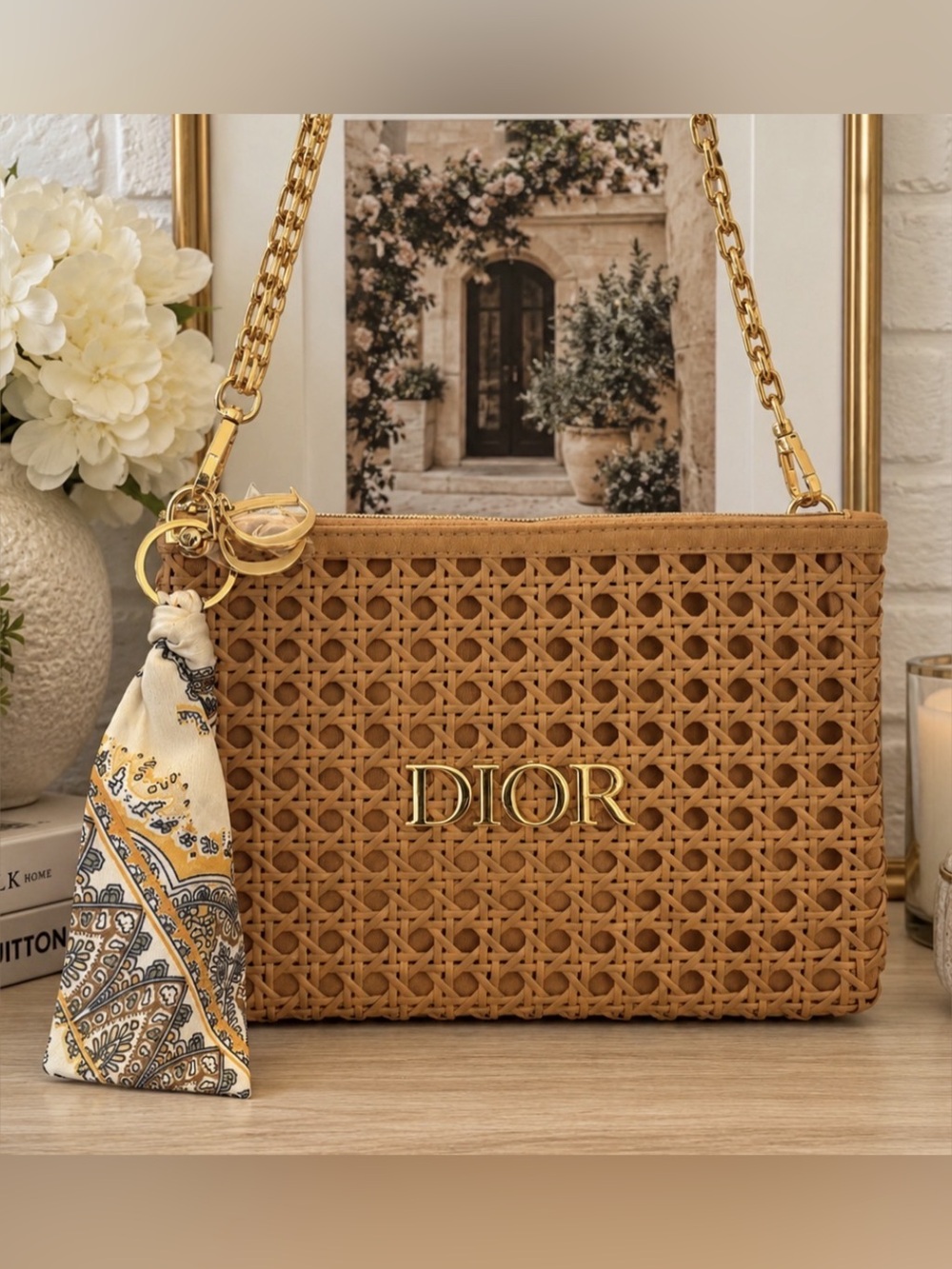 Dior Woven Cosmetic/Beauty Bag GWP VIP item NWOT